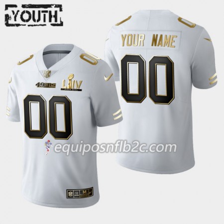 Camiseta Niño NFL San Francisco 49ers Personalizar Nike Blanco Golden Edition 2020 Super Bowl LIV Camiseta Niño NFL San Francisco 49ers Personalizar Nike Blanco Golden Edition 2020 Super Bowl LIV